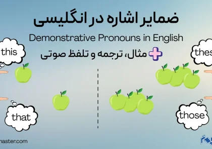 ضمایر اشاره در انگلیسی (Demonstrative Pronouns in English)